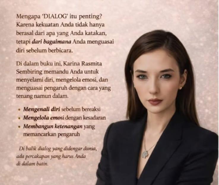 Buku “DIALOG” Karya Karina Rasmita Sembiring Hadirkan Kekuatan dari Dalam, Dapat Apresiasi Christine Hakim